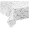 Atmosphera - Tafelkleed kerst thema - 140 x 360 cm wit met sterren