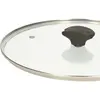 5Five universele pannendeksel voor pannen van 20 cm - glas - stoomgaatje - D21 x H6 cm