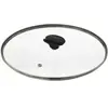 5Five universele pannendeksel voor pannen van 28 cm - glas - stoomgaatje - D29 x H6 cm
