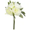 Bouquet de 4 pivoines articielles blanc H30cm Atmosphera Créateur D'intérieur