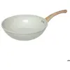 5five - wok 28cm en aluminium forgé