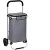 JJA Chariot de courses cadre aluminium sac fraîcheur 40 litres