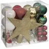 Kit de sapin "Atelier des lutins" 44 pièces doré/rouge Feeric lights & christmas