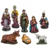 FEERIC LIGHT & CHRISTMAS 8 Santons en Résine de 20 cm - Couleurs traditionnelles