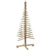Atmosphera Sapin de Noël en bois articulé - Hauteur 150 cm
