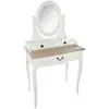AC-DÉCO Coiffeuse "Chrysa" blanche - Blanc - Atmosphera createur d'interieur
