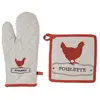 Gant manique poule multicolore H30cm Atmosphera Créateur D'intérieur