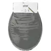JJA Abattant WC - Gris - HDF - Universel - Entraxe de fixation universelle - 36x48x5 cm