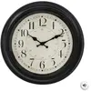 Pendule - ATMOSPHERA - D40 - Plastique - Noir - 39 cm - Décoration murale