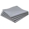 EMINZA Serviettes - Ixo - Lot de 4 - Gris - 40 x 40 cm - 100 % coton