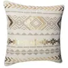 Atmosphera - Housse de coussin Etnik gold lin 40X40 L, 40 x l, 40 cm B...