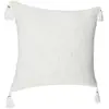 Housse de coussin Slub blanc 40x40cm Atmosphera Créateur D'intérieur