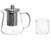 Secret de Gourmet - Theepot - glas/rvs - met filter - 800 ml