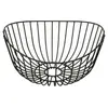 Corbeille à fruit courbe - AC-DÉCO - D 27 cm - Fer - Noir