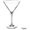 Secret de Gourmet Cocktailglazen/martiniglazen - 4x stuks - 210 ml - t...