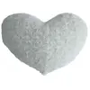 Coussin coeur Bouclette blanc ivoire 28x36cm Atmosphera Créateur D'intérieur