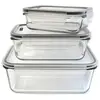 CUSY Cuisy kb5667 3 plats à four avec couvercle hermétique verre gris/blanc/rouge/vert 22 x 17 x 9 cm