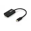 Port Connect USB-C M to HDMI F Converter - Black