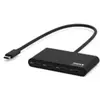 Hub USB-C - PORT Connect - 3 Ports USB-C - Transfert rapide - Noir - Bureau