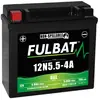Batterie moto Gel 12N5.5-4A/4B 12V 5.5Ah - Fulbat