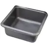 ALUMINIUM ET PLASTIQUE Cuvette carrée - 29 cm - 5.5 L - gris