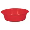 ALUMINIUM ET PLASTIQUE Bassine ronde 11L - D: 36.5cm - H 14cm - rouge