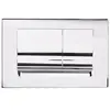 REGIPLAST PLAQUE DOUBLE DEBIT ABS CHROMEE POUR BATI-SUPPORT CESAME