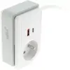 Bloc multiprise Gekko XS clipsable 2 USB A+C 20W 1.5m blanc - Zenitech