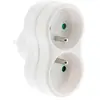 ZENITECH Les Outils - Adaptateur multiprise 2 voies 16a blanc