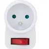 Prise 16A avec interrupteur - blanc - Zenitech