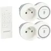 Pack de 2 prises 2300W + télécommande - Blanc - Bolea - Zenitech