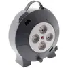 Enrouleur ménager éléctrique ZENITECH 10m - 4 prises - câble HO5VVF - ...