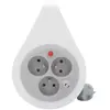 GEB ZENITECH Mini enrouleur couleur 16A 2P+T 3 prises 7 m - Gris