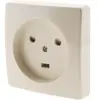 ZENITECH Prise à encastrer 20A - 2P+T Blanc