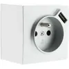 NO NAME Prise 2 P+T 16A Silver avec prise USB (2,4A*)