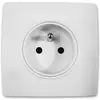 Prise 2P+T 16A borne auto + griffes Diwone Blanc