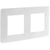 Double plaque de finition horizontale blanche - Artezo