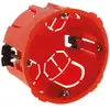 Boîte encastrement INOTECH d65mm prof.40mm plaque de plâtre vrac - Rouge - Intérieur
