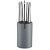 6-pc Lou Laguiole Jet steak knives in blok