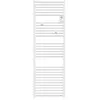Radiateur sèche-serviettes électrique RIVA 4 sans soufflerie 500W blan...