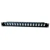 DEXLAN Panneau 1U 16 ports STP keystone avec support cables