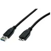 Hypertec Cordon USB 3.0 type A - micro B noir - 18 mètre