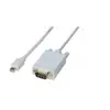 CONECTICPLUS câble mini displayport vers displayport mâle blanc 3m