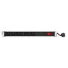Multiprise - - 6 prises - Aluminium - Parafoudre - Interrupteur