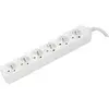 Dexlan Multiprise 6 prises blanches ss inter