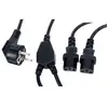 Generique generic - Répartiteur d'alimentation - CEE 7/7 (M) pour IEC 60320 C13 - 140/20/20 cm - noir
