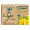 Le Petit Olivier Savonnettes Extra Douce Verveine Citron Lot de 2 x 10...
