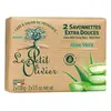 Le Petit Olivier - 2 Savonnettes Extra Douces - Aloe Vera 2 x 100g