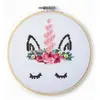 GRAINES CREATIVES Kit Tambour a Broder Licorne en Bois