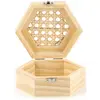 Boîte en bois hexagonale - GRAINE CREATIVE - 16,5 x 14 x 80 cm - Cannage - Personnalisable - Mixte